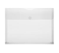 FolderSys - Sobre portadocumentos (tamao A4, PP, horizontal, 10 unidades, ampliable, con cierre de velcro), transparente