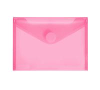 FolderSys - Sobre portadocumentos (tamao A6, formato apaisado, PP), transparente, color rojo translúcido