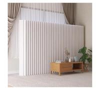 Folding 5.2-7.8Ft Retractable Room Divider - White Paper Screen, Indoor/Outdoor Privacy Partition Wall, Foldable Decorative Dividers, 400X240Cm For Space Separation,White,White-400X160Cm/13.1X5.2Ft