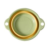 Folding Basin Multifunctional Children's Washbasin Household Portable Vegetable Washing Basin (Vert)