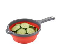 Folding Bathroom Ladle - 1400ml Water Scoop, Long Handle with 13.8 Inch Reach, Portable Design with Feature, Shower Dipper Kitchen Accessory, Bath Spoon for Camping Travel