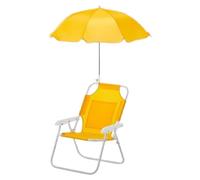 Folding Beach Chair, Camping Seat, 18.5x14.57x11.81 Inches, Adjustable Shade Umbrella, Load Bearing Recliner, Travel Chair for Picnic, Outdoor, Fishing, Garden, Patio, Pool, Trip