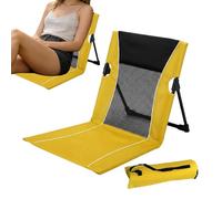 Folding Beach Chair | Heavy Duty Lounge Seat with Storage Bag | Ergonomic Pool Lounge Chairs | for Sunbathing, Tanning, Camping, Picnic, Lawn, Outdoor, Concert, Travel, Park, Sand, Lake, Deck