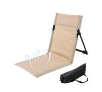 Folding Beach Chair Lounger, Lightweight Portable Recliner, Iron Frame with Polyester Fabric for Travel Garden Patio Poolside Relaxing, Indoor Outdoor Seat with Carry Bag