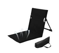 Folding Beach Chair Lounger, Lightweight Portable Recliner, Iron Frame with Polyester Fabric for Travel Garden Patio Poolside Relaxing, Indoor Outdoor Seat with Carry Bag