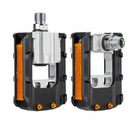 Folding Bicycle Pedals - Pair Folding Bike Pedals | Road Bike Pêdals | 2 Bikê Pedal Replacement | Quick-Release Wide Flat Cycling Parts Accessories for Urban Commuting Road Gravel Riding