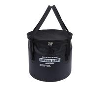 Folding Bucket with Mesh Drain | 2.6 GAL Foldable for Camping/Fishing/Car | Portable Water Container for Outdoor Washing/Vegetables (Negra)
