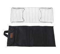 Folding Campfire Grill | Portable Stainless Steel BBQ Grate for Camping/Backyard/Beach | 44 Lbs Capacity Supports Substantial Cookware | Lightweight Cooking Rack