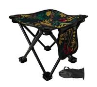 Folding Camping Chair, Outdoor Stool, Heavy-Duty Frame and Built in Storage Bag, Portable Travel Seat for Beach, Fishing, Mountaineering, Sports, Outdoor Activity Use