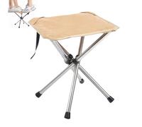 Folding Camping Stool Chair, Portable Outdoor Seat for Fishing, Lightweight Stainless Steel Bracket, Compact Chair for Gardening, Hiking, Outdoor Activities, 10.83x10.83x11.81 in
