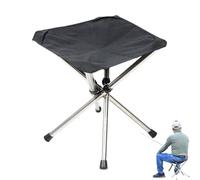 Folding Camping Stool Chair, Portable Outdoor Seat for Fishing, Lightweight Stainless Steel Bracket, Compact Chair for Gardening, Hiking, Outdoor Activities, 10.83x10.83x11.81 in