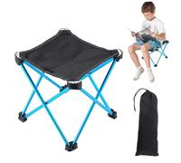 Folding Camping Stool, Portable Foot Chair, Outdoor Seating Gear, Extra Large Seat Design, Lightweight Foldable Frame, Non-Slip Base, Perfect for Camping, Hiking, 9.65x9.65x9.84 Inches