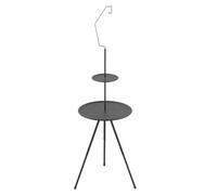 Folding Camping Table, Small Round Outdoor, 14.96x54.33 Inches Table with Lightweight Design, ABS Alloy Steel Gear, Portable Garden Accessory with Triangular Support, Camping Tabled for Hiking Outdoor