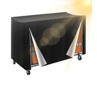 Folding Chair Rack Cover, Waterproof 420D Oxford Fabric Windproof Dust Protector 73x35x42 Inch Heavy Duty Storage Cover for Outdoor Indoor Furniture Protection, for Patio Garden Camping Yard Storage