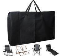 Folding Chair Storage Bag, Heavy-Duty Organizer with Handle, 28.35x11.02x41.73inches, Portable Recliner Pouch, and Spacious Design, Easy to Carry, for Camping Chairs, Towels, Tent Gear, Yoga Mat