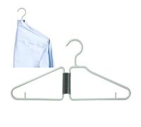 Folding Clothes Hangers - Home Storage Hooks, Towel Rack, Slip-Resistant Foldable Hanger | Portable Space-Saving Thick Hanger for Laundry Room Business Traveling Closet Household Organization Utility