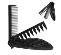 Folding Comb, Hair Grooming Brush & Pocket Travel Tool for Daily Styling Needs, Compact Foldable Comb for Travel Business Trip Outdoor Gym Everyday Birthday Men Women Home Office Car Use