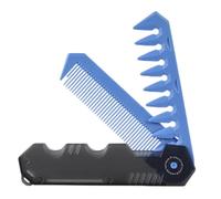 Folding Comb, Pocket Clipper Comb, Portable Multi-Purpose Men Oil Head Barber Styling Tool for Beards, Mustaches, Travel or Daily Use, 8.66 Inches 1 Piece PC Material