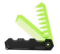 Folding Comb, Pocket Comb, Compact Design Lightweight Build Sl inish Oil Head Clean Lines Foldable Handle, Barber Tool for Grooming, Styling, 4.96inches