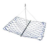 Folding Crab Trap, Foldable Crab Nets for Crabbing, Stainless Steel Hawk Pot Square Net Equipment, Crabjaw for Beach, Lake, Pond, Lobster, Fish