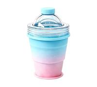 Folding Cup - Silicone Ice Ball Maker Cup, Foldable Silicone Leakproof Ice Ball Maker Beverage Cups For Coffee, Juice, Drinks, Suitable For Travel, Hiking, Camping, Office, Gym And Outdoor Use