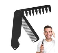Folding Hair Comb, Fine Tooth Comb, Wide Tooth Comb, Portable Hair Comb, Men's Grooming Comb, Hair Detangling Comb, Styling Comb for Men, Pocket Comb for Men, Comb for Grooming Home & Beauty Salon