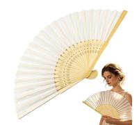 Folding Hand Fan | Chinese Style Wooden Frame Foldable Handheld Fan