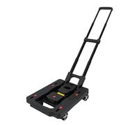 Folding Hand Truck, Portable Non Skid Trolley with All Direction Wheel Strong Load Hand Truck for Airport Travel Luggage Carrying