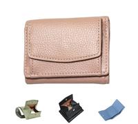Folding Mini Wallet,Card Holder Organizer Pocket with Coin Pouch,Women Trifold Coin Purse