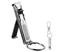 Folding Nail Cutter,Stainless Steel Naiil Clipper For Men | Anti-Rust Naiil Clippers With Nail File, And Fold Curved And Bevel Trimmer For Toenail Fingernail, Clippers For Natural Finger Nails
