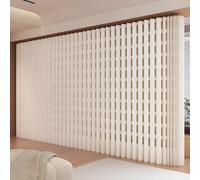 Folding Paper Room Divider,Portable Folding Paper Partition,Paper Indoor Room Divider,Paper Indoor Partition Screen,Paper Folding Retractable Room Divider,Paper Retractab,One Color-157.4X16.9X62.9In