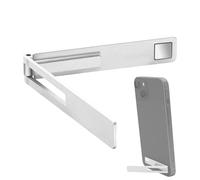 Folding Phone - Slim Zinc Alloy Multi-Angle Cellphone Stand | Portable Adhesive Back Magnetic Holder Rest For Vertical And Horizontal Desk Viewing Compatible With All Phones