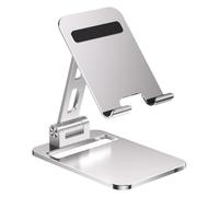 Folding Phone Stand | Mobile Tablet Holder | Portable Desk Stand | Aluminum Alloy Cradle Desktop Phone Holder Adjustable Tablet Stand Folding Mobile Holder Phone Desk Cradle Compact Tablet Stands