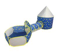 Folding Play Tunnel Ball Pool Adventure Tent Portable Activity Shelter | Birthday Backyard Indoor Playroom Camping Outdoor Party Crawl Fun Imaginative Adventure Activities