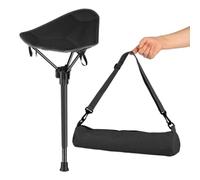 Folding Portable Stool, Adjustable Height Seat, Compact Single Leg Chair | Portable Adjustable Chair, Compact Telescopic Seat, Lightweight Seating Solution for Outdoor Activities, Events and Home Use