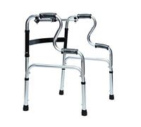 Folding Rollator Walker with 2 Wheels Adjustable Height Walking Frame with Wheels Lightweight Mobility Disability Aid VBTJWRFE