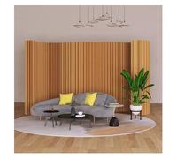 Folding Room Divider Paper Screen Partition - Creative Retractable Privacy Partition For Home, Office, Clothing Store, Or Live Streaming Background,Brown-5X2.2M/16.4X7.21,Brown-5X2.2M/16.4X7.21Ft