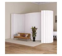 Folding Room Divider Paper Screen Partition - Creative Retractable Privacy Partition For Home, Office, Clothing Store, Or Live Streaming Background,White-3X2.4M/9.84X7.87,White-3X2.4M/9.84X7.87Ft