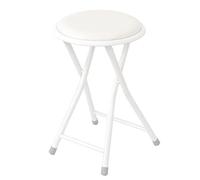 Folding Stool, Lightweight Metal Padded Chair for Kitchen, Garden, Home, Space-Saving Design, Easy to Store, Elegant Finish, Compact and Portable