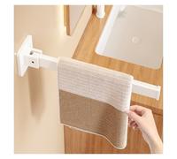 Folding Swivel Towel Bar for Bathroom, Single Arm Aluminum Towel Rail, 90° Foldable Wall Mounted Hand Towel Holder, Rustproof Modern Minimalist Rack for Kitchen Cloakroom(Blanca)