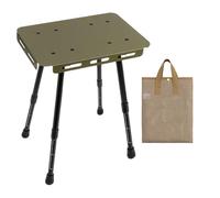 Folding Table, Outdoor Folding Table, Anti-Slip Desk, Adjustable Height, Heavy-Duty Gear Stool, Ideal for Apartment Living Dorm Rooms Trips Conferences Home, 12.09x10.91x8.46 Inches
