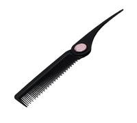 Folding Tail Comb - 185 - 195 - Character de longitud cheque, Travel Pocket Parting Combs, Fine Tooth Hair Styling Tool, Portable Pointed Handle Accessory - For Girls Family Friends Kids Women