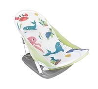 Folding Toddler Shower Rack - Compact Infant Bath Support for Bathroom or Countertop | Adjustable Baby Bathing Chair with Comfort Backrest, Stable Frame, Quick Dry Material, Safety Seat for Sink, Tub