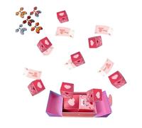 Folding Valentine Bounce Box - Festive Proposal Cash Box | Paper Surprise with 8 10 12 Compartments, Creative Gift for Birthday Graduation Confession Partners Boyfriends Girlfriends