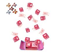 Folding Valentine Bounce Box - Festive Proposal Cash Box | Paper Surprise with 8 10 12 Compartments, Creative Gift for Birthday Graduation Confession Partners Boyfriends Girlfriends