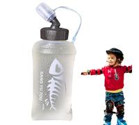 Folding Water Flask - 450ml TPU Running Bottle, Portable Hydration Accessory For Outdoor Sports, Climbing, Camping, Hiking and Trips, Compact Soft Flask Gear.