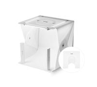 Foldio2 Plus + luces adicionales (caja de luz de 15 pulgadas para fotografía de productos con luces adicionales, estudio portátil, chips LED regulables, CRI 97+, hoja de fondo incluida)