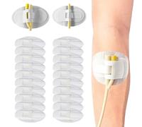Foley - 20 dispositivos de estabilización de catéteres, soporte de tubo de catéter, bolsa adhesiva para pierna urinaria, soporte de banda para piernas, suministros de catéter para tubo