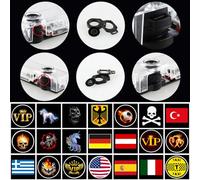 FOLGEMIR Película de repuesto con logotipo para luz de entrada/proyector universal Φ10mm / NO Lámpara - Propio logo, ver mensaje