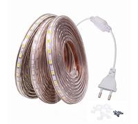 FOLGEMIR Tira Led de luces 2m Rojo, 60 Leds/m, 220V 230V strip, IP65 impermeable